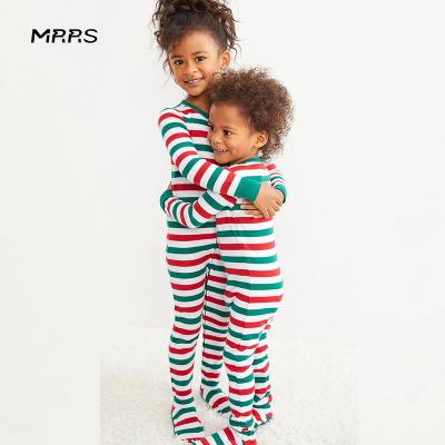 China MRRS Breathable Logo Ribbed Kids Pajamas Set Made to Order for sale