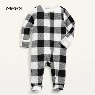 China Wear Resistance MRRS Logo Organic Cotton Plain Pajama Custom Made Breathable / Square For Baby for sale