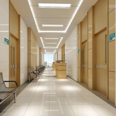 China Fire Protection Commercial Use High Level Hospital Hygienic Medical Door Laminated Wooden Clean Patientroom Door for sale