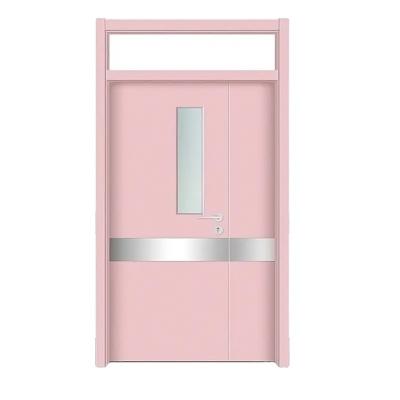 China Fire Protection Manufacturing Swing Door Medical Operation Double Leaf Door For Operating Room for sale