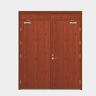 China Fire Protection Swing Cavity Core Interior Wood Fire Rated Wood Door for sale