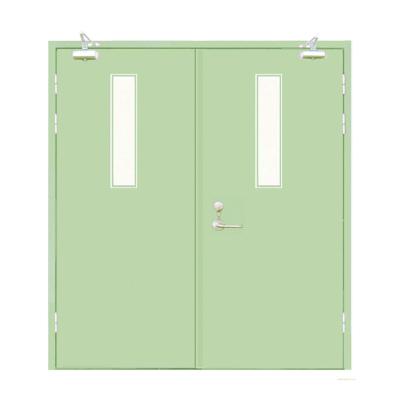 China Fire Protection Metal Double Leaf 1 Hour Fire Proof Custom Door zu verkaufen