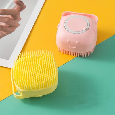 China Messager Factory Wholesale Baby Tools Multifunctional Soft Silicon Teeth Baby Bath Cleaning Brush for sale