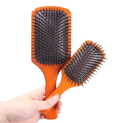 China Hotselling Message Comb Message Comb Maple Bamboo Bristle Air Cushion Hairbrush Nylon Wood Hair Brushes for sale