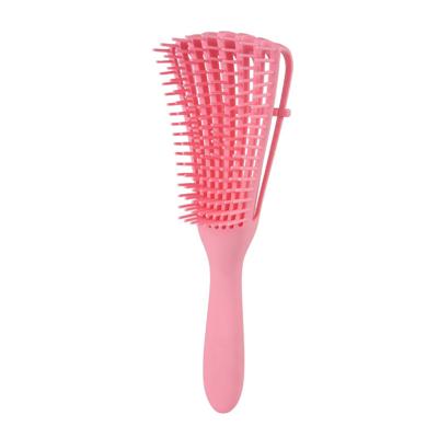 China Plastic Detangle Hair Brush Private Label Hair Comb Eight Rows Hair Detangler Duct Octopus Hair Brush for sale