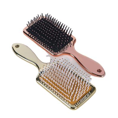 China 2022 New Design Airbag Cushion Hair Brush UV Comb Luxury Plated Hot Comb for sale