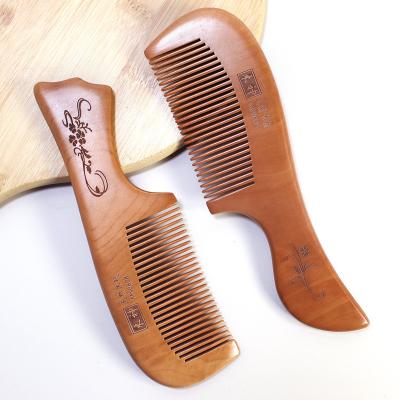 China Common Comb 100% Natural Wood Hair Care Product Anti-Static Wooden Common Comb for sale