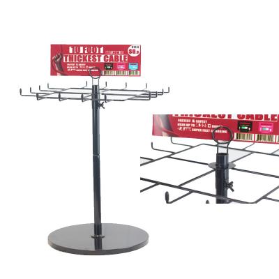 China Stores Customized Customized Rotating Hair Rack Factory Low Price Display Rack Fashion Hair Display Rack Metal Rack for sale