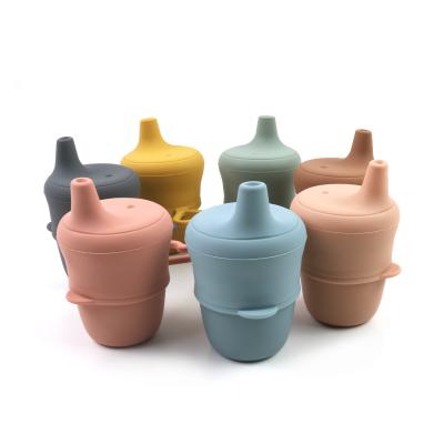 China Wholesale BPA Free Safe Custom Kids Strap Silicone Baby Sippy Cup For Baby for sale