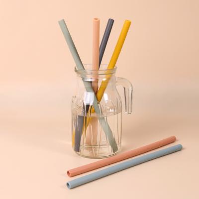 China Long Viable Colorful Portable Colorful Silicone Disposable Drinking Straw for sale