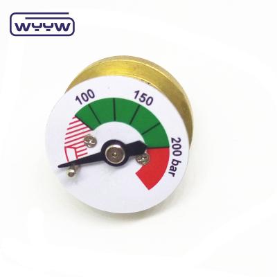 China Chrome Plated Brass Air Gun Pressure Gauge Pressure Gauge for sale