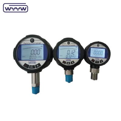 China Stainless Steel 80mm 5 Digit LCD Display Digital Pressure Gauge Low Pressure for sale