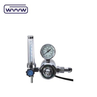 China Full Brass Aquarium CO2 Carbon Dioxide Flow Meter Pressure Regulator for sale