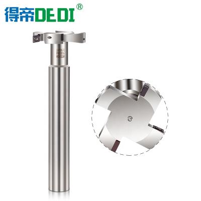 China HTS/T CNC Spline End Axis CNC Milling Machining Milling Cutter Knife For Aluminum Spline Knife For Steel Three T-Shape Faced Inserts CCMT0602 for sale