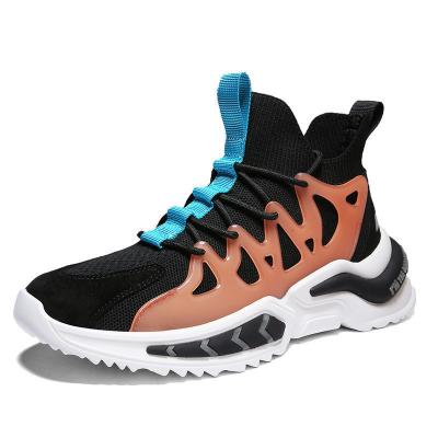 China Fashion Trend Fashion Trend Fly Breathable Knitting Men Boy Shoes Running Sneaker Basketball Zapatillas for sale