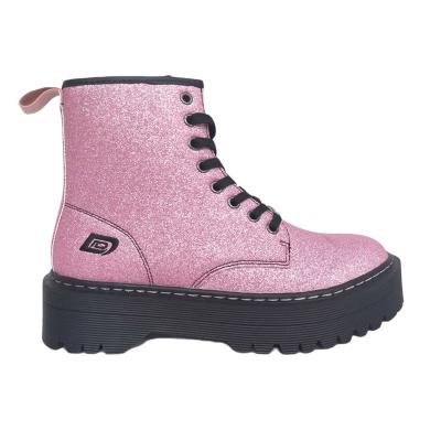 China Princess Pink Glitter Synthetic Round Waterproof Multicolor Women's Children Kids Dress Rain Boot Leather Boots for sale