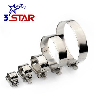 China SS304 Pipe Clamp Radiator Stainless Steel Hose Clamp for sale