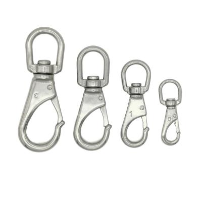 China Heavy Industry 304/316 Stainless Steel Metal Snap Dog Hook for sale