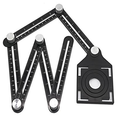 China Multi Functional 6-Sided Angle Measuring Tool Tile Hole Locator for sale