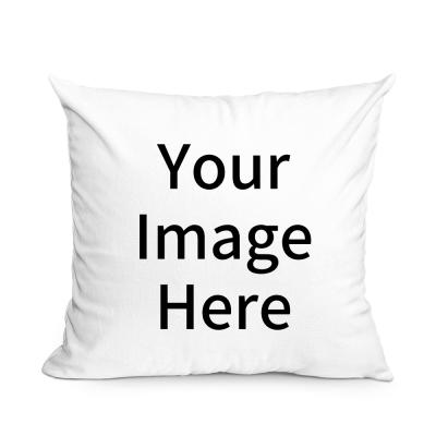 China Non-Toxic White Polyester Cotton Linen Custom Pillow Case for sale