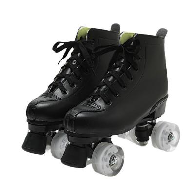 China Detachable black roller skates quad roller skates and quad roller skates for adults sales for sale