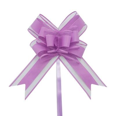 China Grosgrain Christmas Hand-pull Wedding Gift Wrapping Decoration Butterfly Ribbon Bow Organza Pull String Macaron Light Color 2022 for sale