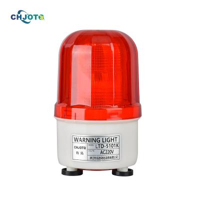 China Roadway Safety LTD-5101K Strobe Signal Warning Light 12V 24V 220V High Decibel 110dB Rotary Alarm Beacon Warning Lights with Siren for sale