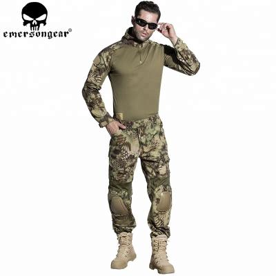 China EMERSONGEAR Airsoft G2 BDU Anti-UV Hunting Clothes Combat Shirt Pants With MR Elbow Knee Pads Tactical Military Hunting Uniform for sale