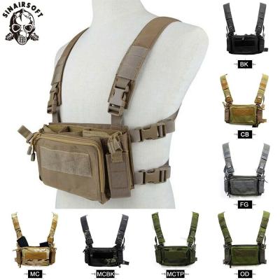 China Nylon Military CS Tactical Bag Chest Carrier Dish Assault Combat Vest Waist Quality Airsoft Clothing Outdoor Hunting Vest for sale