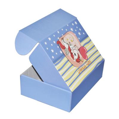 China Custom Colorful Announcement Box Handmade Decor Home Cajas Products Clothing Decorative Printing Corrugated Mailing Paper Boxes for sale