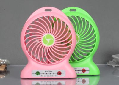 China Red / Green Plastic Portable USB Fan With Charger , Mobile Phones Accessories for sale