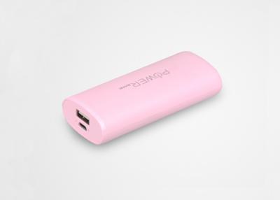 China ABS Mini Pink Li-ion Power Bank 3600mAh 18650 , Portable Power Bank For Mobile Devices for sale