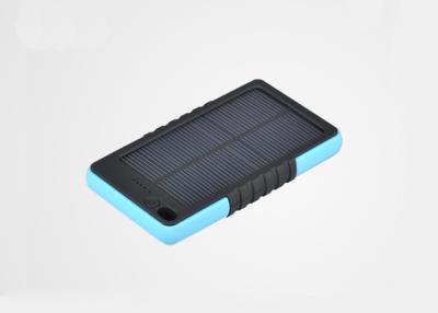 China Rectangle Keychain Hole Solar Power Bank With Inner Li-Polymer Cell 8000mah For Travel for sale