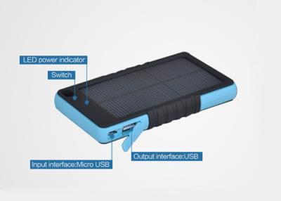 China Angetriebenes Handysolarladegerät Powerbank der hohen Kapazität mit Li-Polymer Zelle 8000mAh zu verkaufen