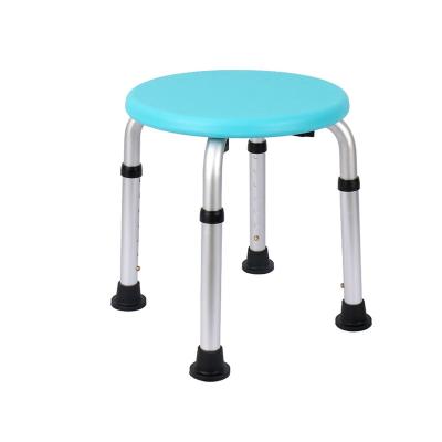 China Elderly and Disabled Bathroom Equipment Adjustable Aluminum Round Bath Chairs, Round Bath Seat Elderly Bathroom Shower Stool for sale