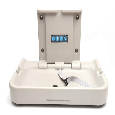 China Environmental Wall Mounted Nylon Portable Baby Safety Cubilox Seat Changing Station For Hotel And Church Bathroom for sale