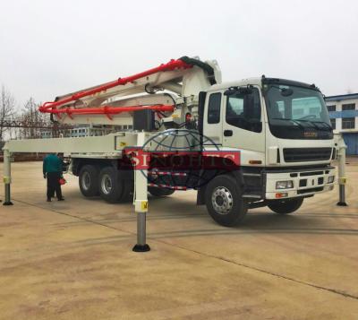 Chine 38m 42m 48m cimentent le camion concret de camion, camion de pompe concrète, pompe montée par camion d'ISUZU à vendre