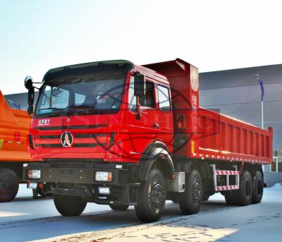 Cina potere 8x4 dell'autocarro con cassone ribaltabile di 4 dell'asse 12 cavalli massimo resistente 380HP/273KW della ruota in vendita