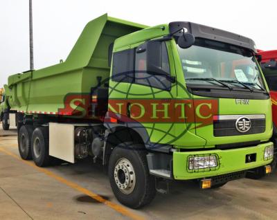 China 20 - 30 Tons Earthmoving Heavy Duty Tipper Trucks , 3 Axle 10 Wheeler Dump Truck for sale