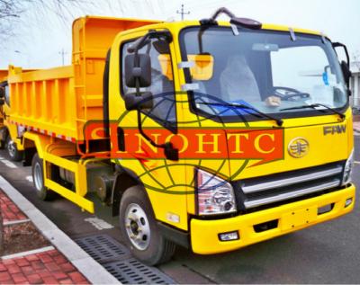 China 3 Tons 4x2 Light Duty Dump Trucks For Urban Garbage Transport Operation Easily for sale