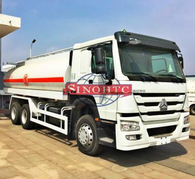 China 6X4 Stainless Steel Fuel Transport Trucks , 20000 - 25000 Liter Gasoline Tanker Truck for sale