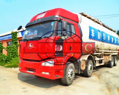 Cina La cabina 8x4 di FAW J6 asciuga il camion in serie della polvere del cemento, camion asciutto del cemento dell'autocisterna cubica 40 in vendita