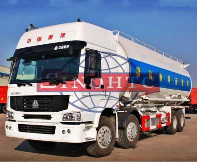 China HOWO Dry Bulk Cement Bulk Cement Truck 12 Wheeler 40m3 Tank Volume for sale