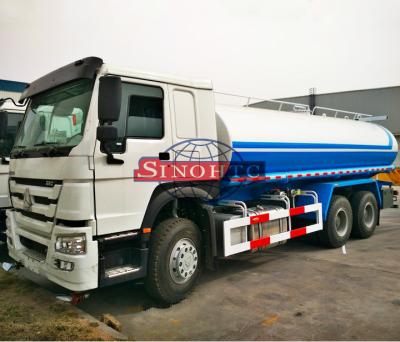 China HOWO 6x4 Water Bowser Truck , 10 Wheels 20000 Liters Water Container Truck for sale