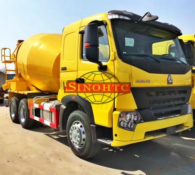 China 6x4 Cement Mixer Truck 9m3 Volume HOWO A7 Cabin Series 336 / 371hp Engine Power for sale