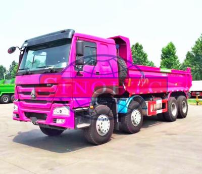 China Hydraulic 50 - 60 Ton Dump Truck , HOWO 8x4 Strengthened Quad Axle Dump Truck for sale