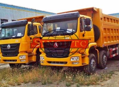 China Strengthened Utility Dump Truck With MAN Engine 10 Wheel 340hp Engine Power for sale