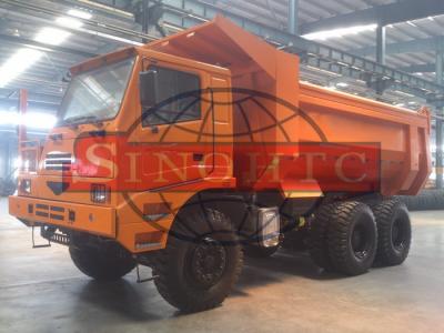 China U Shape Rigid Dump Truck , Single Side Cab 50 -  60 Ton Heavy Dump Truck for sale