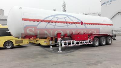 China 55m3 LPG Tank Trailer , 12R22.5 Tire 3 Alxe LPG Semi Trailer Air Suspension for sale