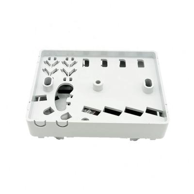 China Mode Fiber Information Box 4 Core FTTH Fiber Optic Home Box Panel Singlemode Multi ABS Plastic Face Plate for sale